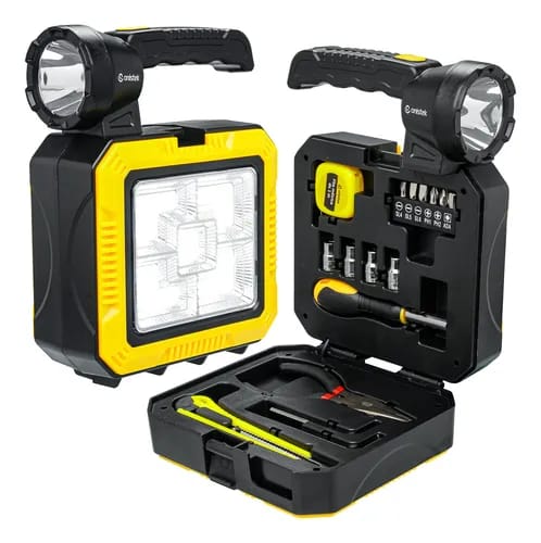 Kit herramientas, linterna y cargador