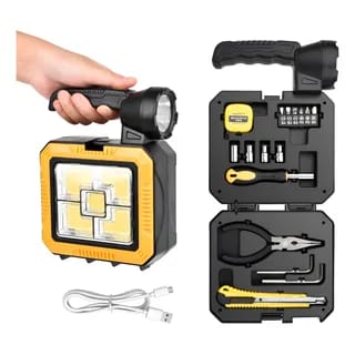 Kit herramientas, linterna y cargador